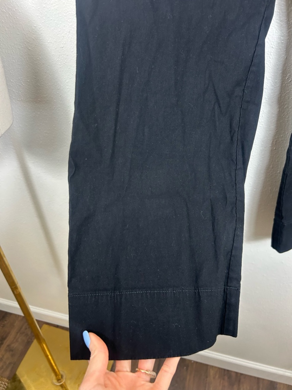 Anthropologie Maeve The Colette Crop Wide-Leg Pants Black Sz 28P - Picture 5 of 10